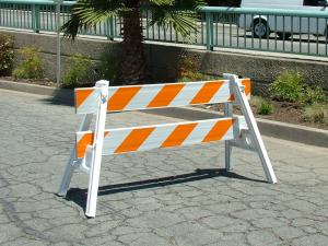 A-Frame Plastic Traffic Barriers