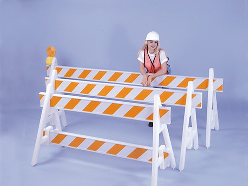 A-Frame Plastic Traffic Barriers