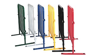 Blockader Powder Coated Painted Steel Barriers for Attractive Crowd Control Applciations