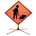 Roll Up Signs for Construction Site Direction and Information