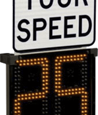 Shield Radar Speed Sign 12
