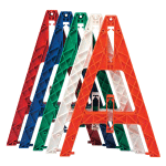 Color A-Frame Traffic Barriers